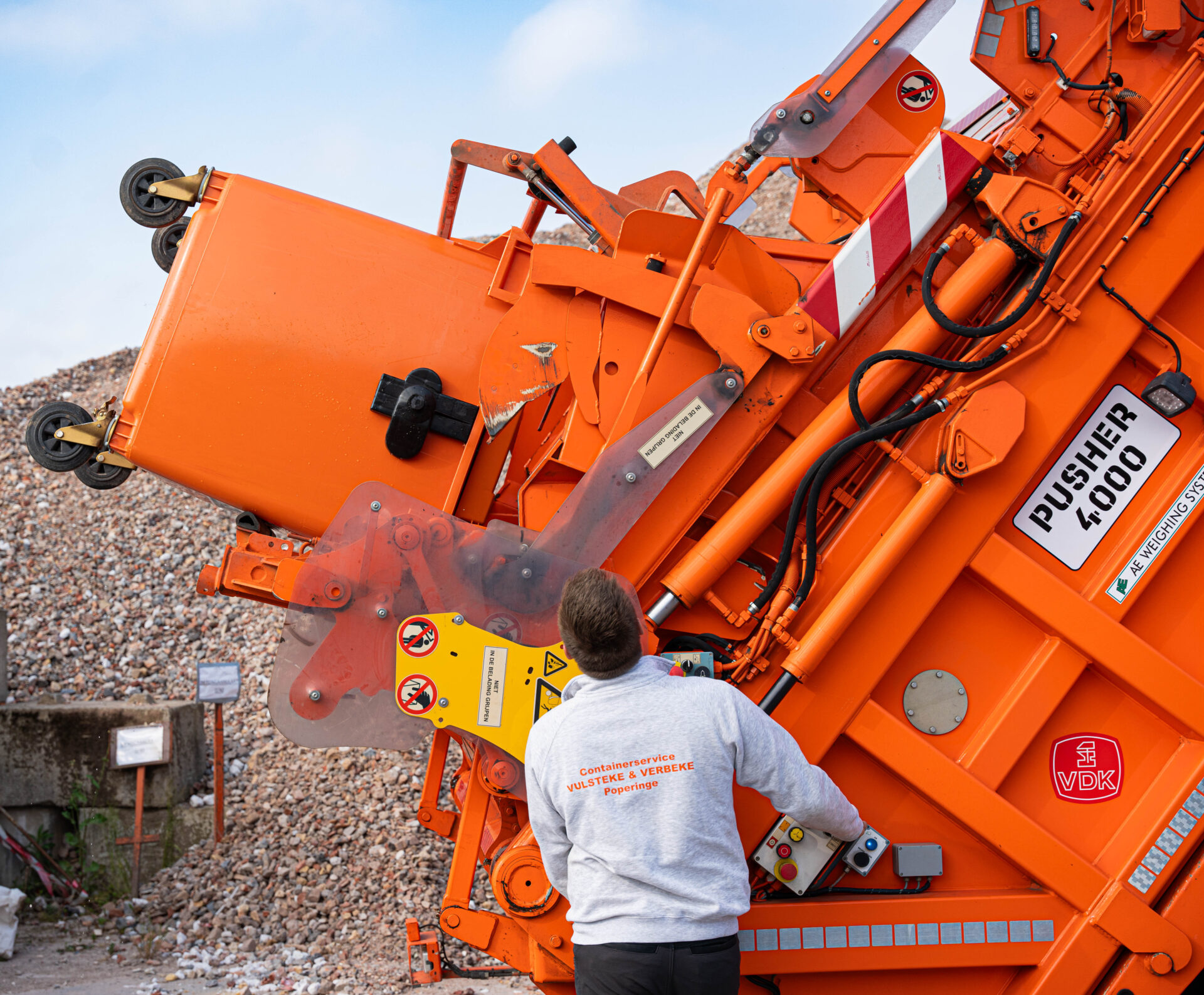 Rolcontainerlediging